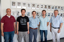 Bild v.l.: Dr. Hannig, A. Özkan, Prof. Hack, O. Reiche, Prof. Teich