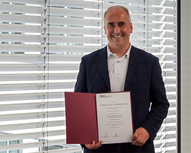 Habilitationsurkunde für Dr.-Ing. habil. Frank Hannig